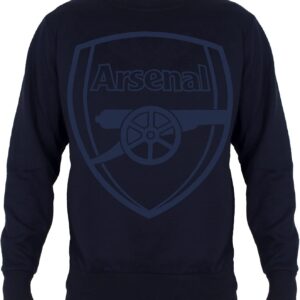 Arsenal FC Mens Sweatshirt Official Football Gift Navy Blue-0