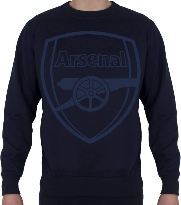 Arsenal FC Mens Sweatshirt Official Football Gift Navy Blue-0