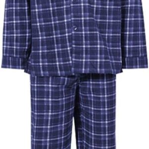 Champion Mens Cambridge Cotton Check Pyjamas Blue-0