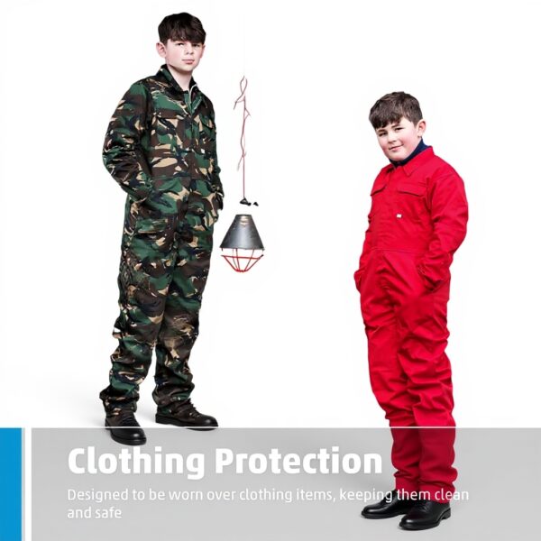 Fort Junior Coverall Kids Boiler Suit Velcro Fastening