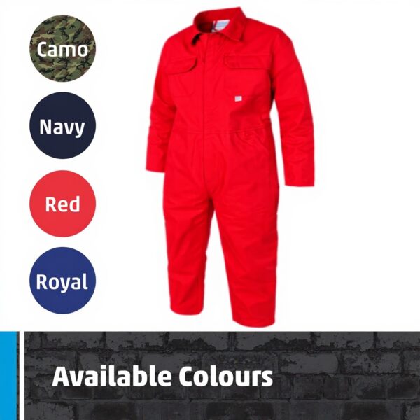 Fort Junior Coverall Kids Boiler Suit Velcro Fastening