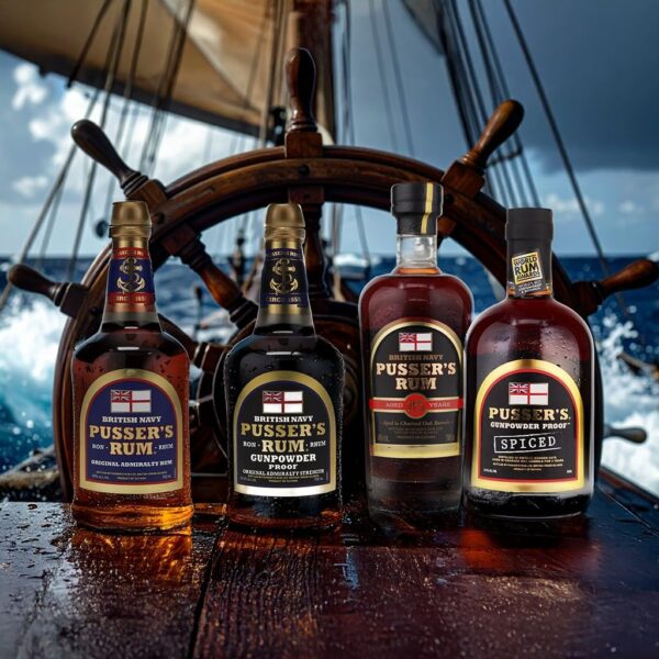 Pusser's Rum Black Label Gunpowder Proof Navy Rum-4