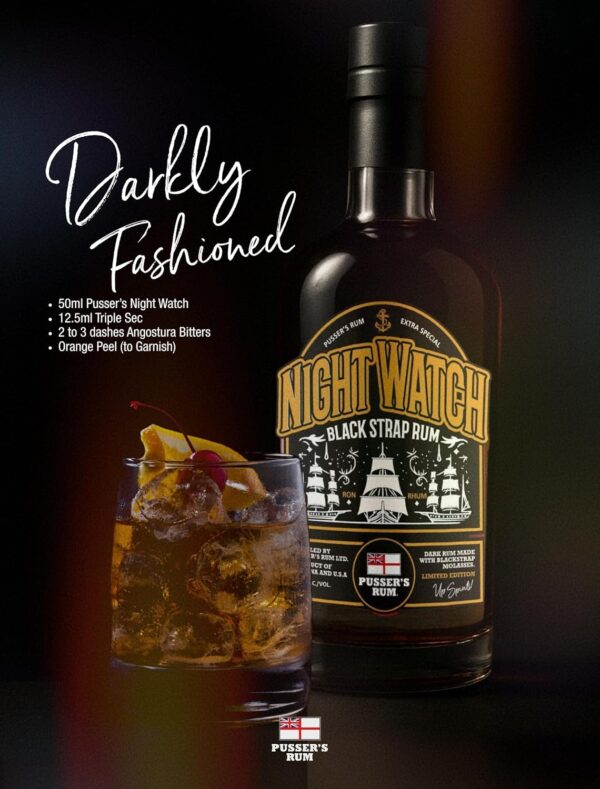 Pussers Rum Night Watch Black Strap Limited Edition-3