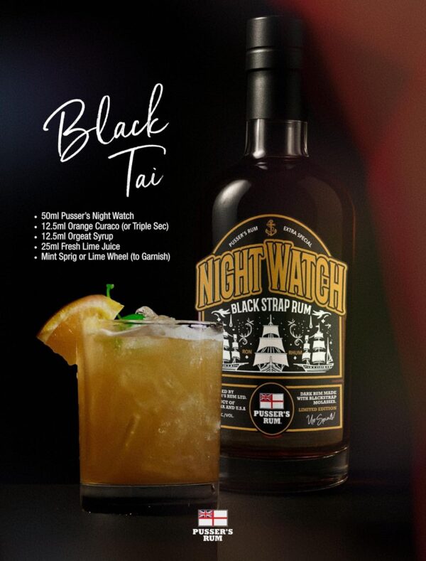 Pussers Rum Night Watch Black Strap Limited Edition-4