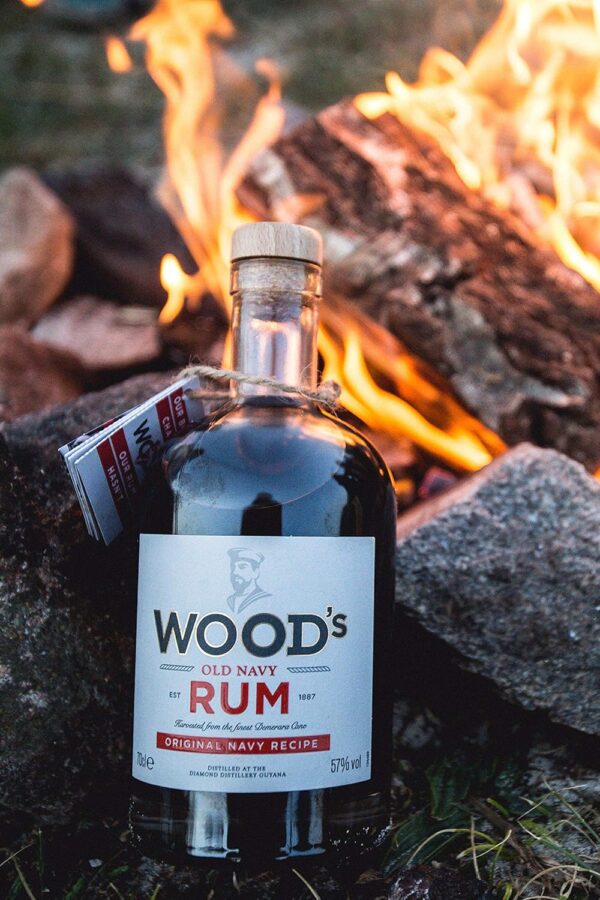 Woods Old Navy Rum 70cl High ABV Dark Spirit-5