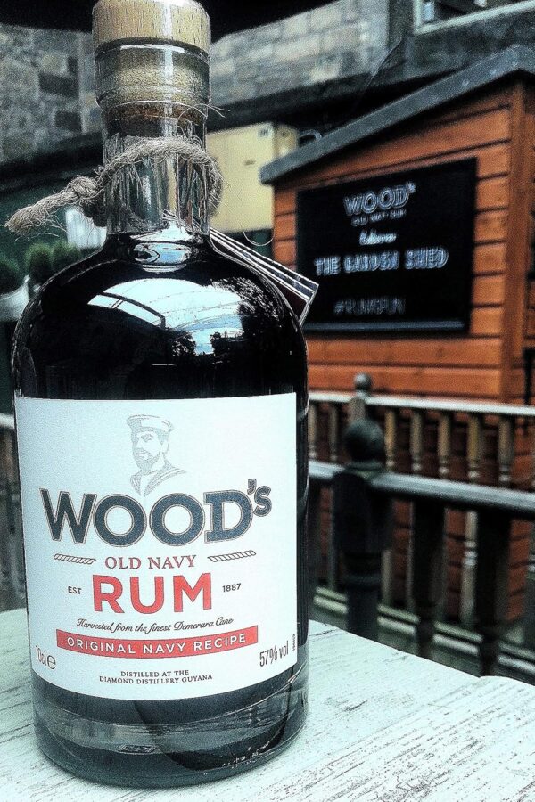 Woods Old Navy Rum 70cl High ABV Dark Spirit-2