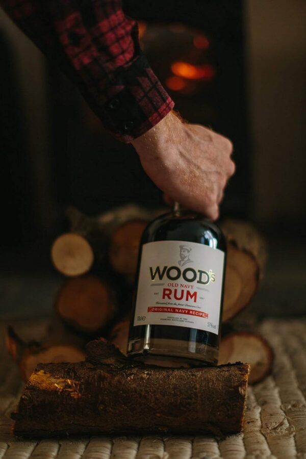 Woods Old Navy Rum 70cl High ABV Dark Spirit-3