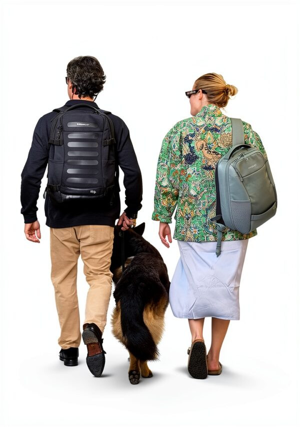 Hedgren Travel Backpack Laptop Compartment RFID Grey Green-7