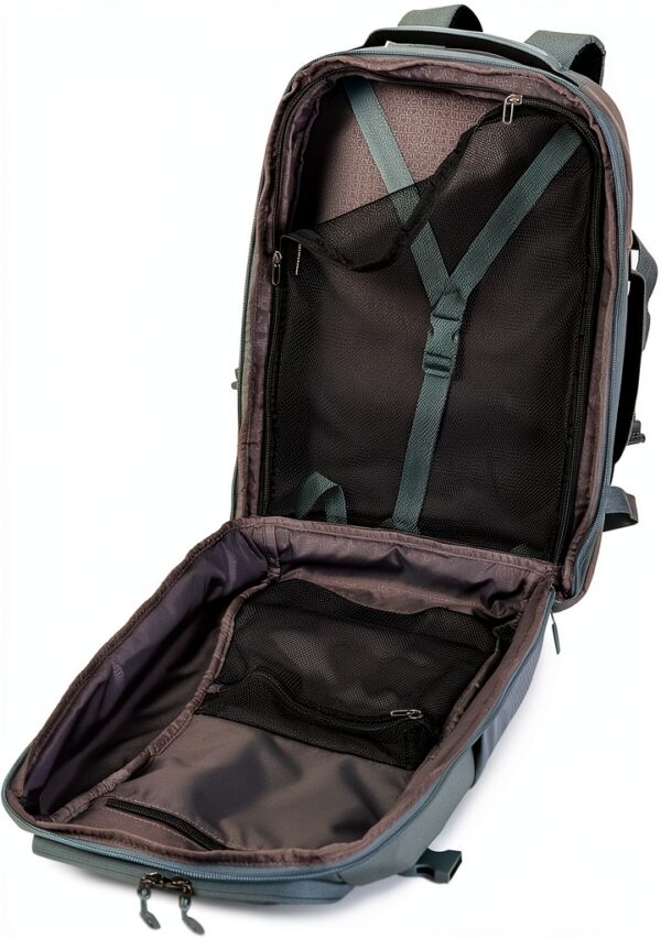 Hedgren Travel Backpack Laptop Compartment RFID Grey Green-5