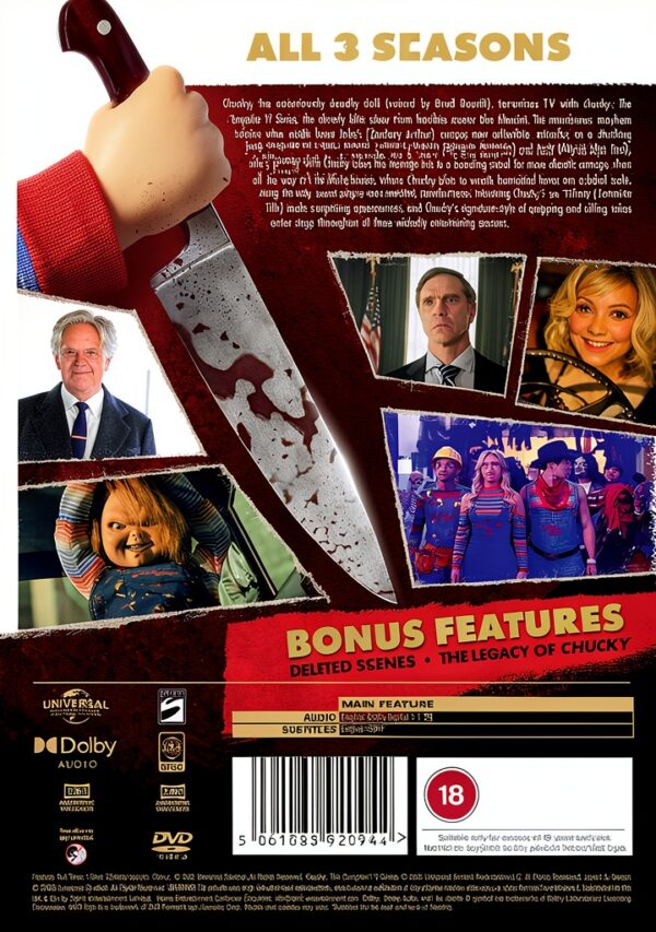 Chucky DVD Box Set Horror Thriller Universal 18 Years-1