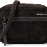 Hedgren Womens Shoulder Bag Corduroy Black Everyday Relief-0