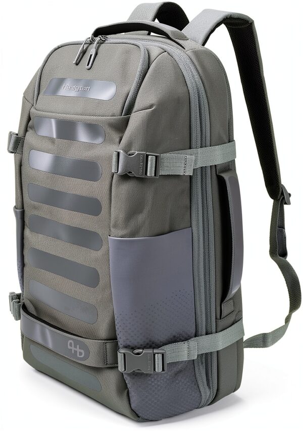 Hedgren Travel Backpack Laptop Compartment RFID Grey Green-1