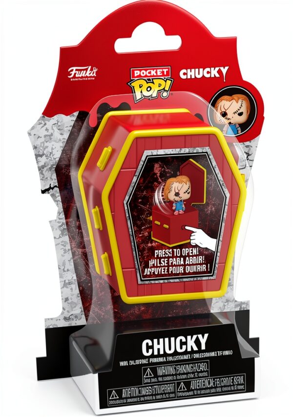 Coffin POPs Chucky Vinyl Figure Collectible Toy Ages 3 Up-0