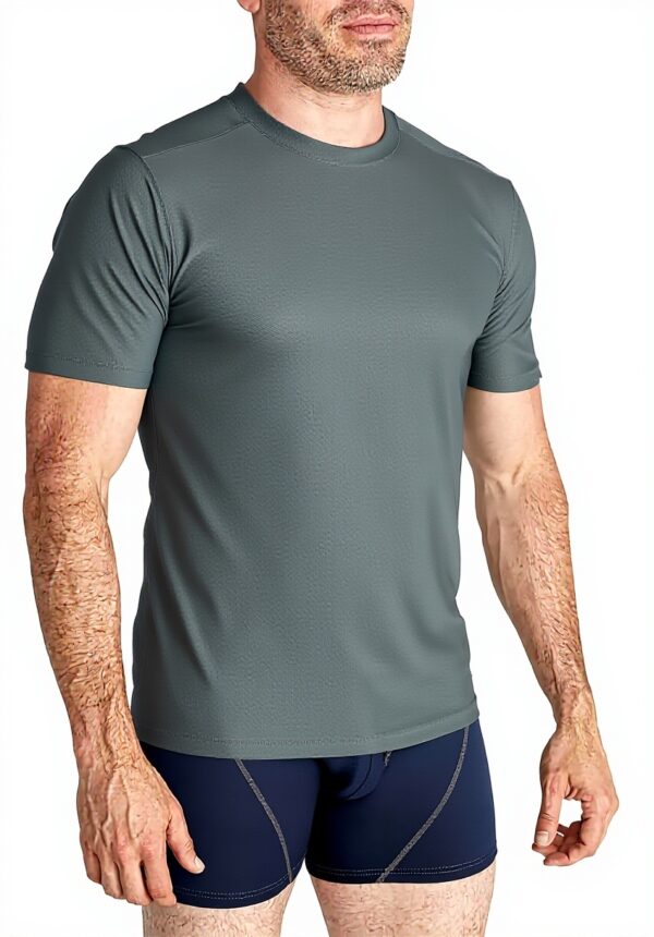 ExOfficio Mens T-Shirt Moisture Wicking Travel Tee Grey